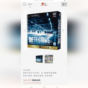 New Without Shrink-wrap Detective Board Game